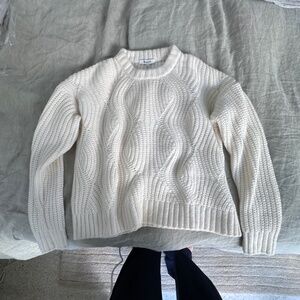 Madewell cable knit sweater